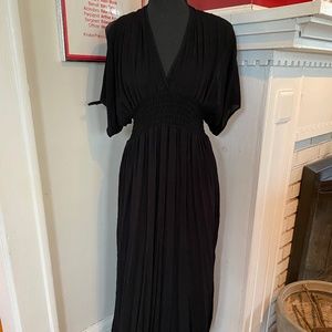 Love Stitch V-Neck Kimono Maxi Dress